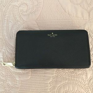 Black Leather Kate Spade Wallet